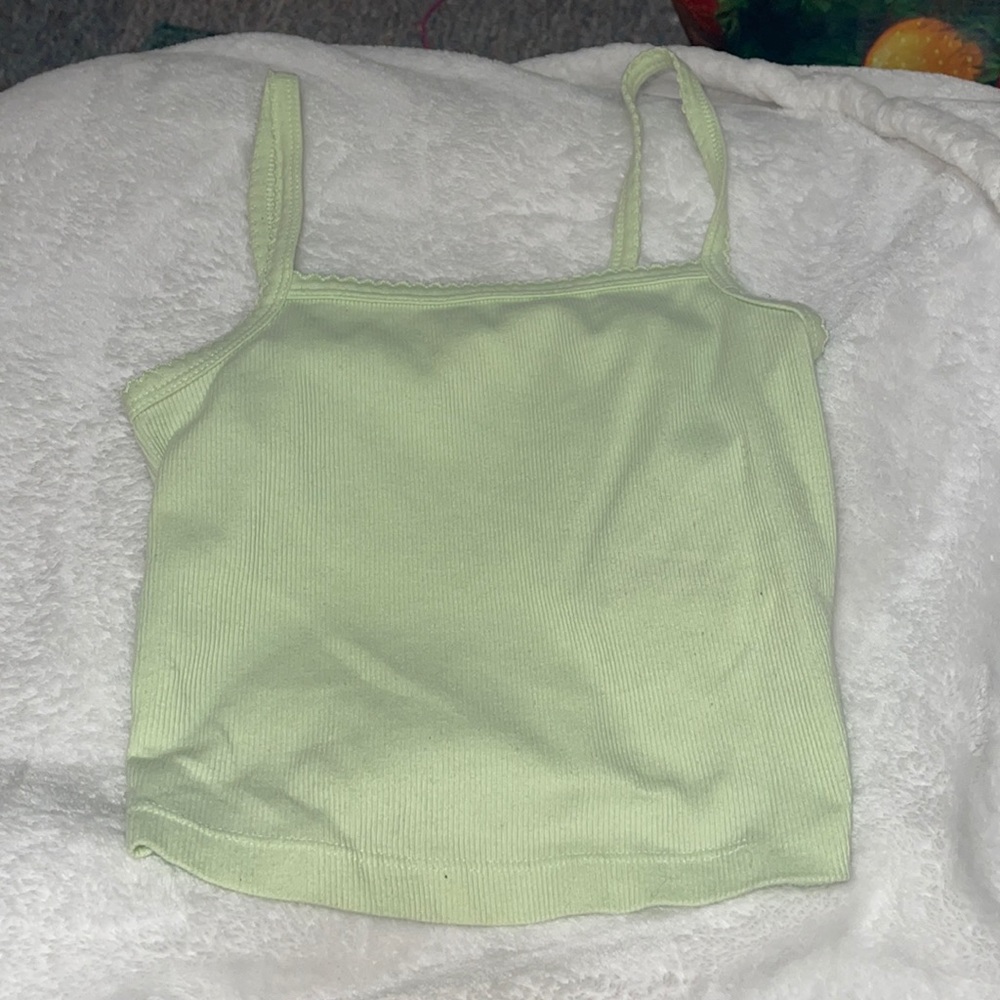 Green tank top